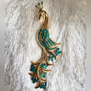 Bob Mackie Vintage Peacock Brooch